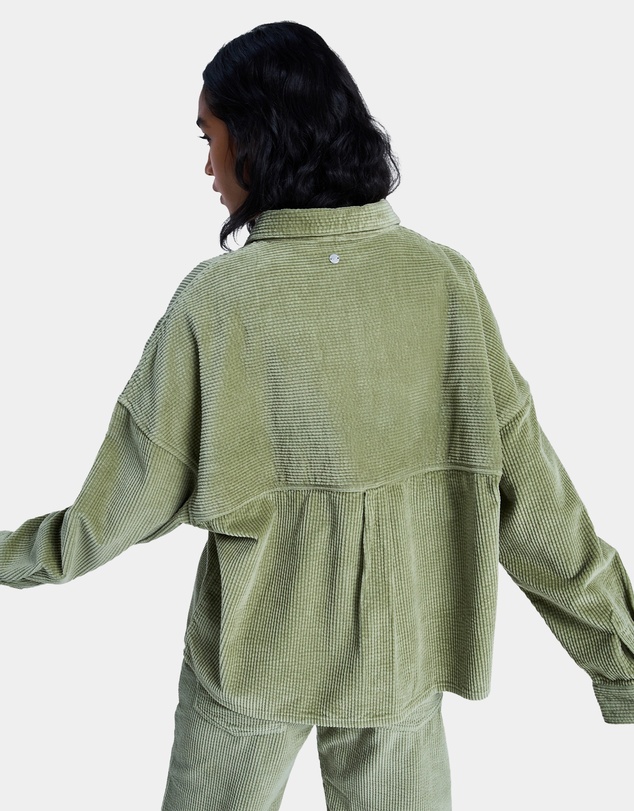 Roxy - Womens Chilled Out Washed Cord Long Sleeve Shirt