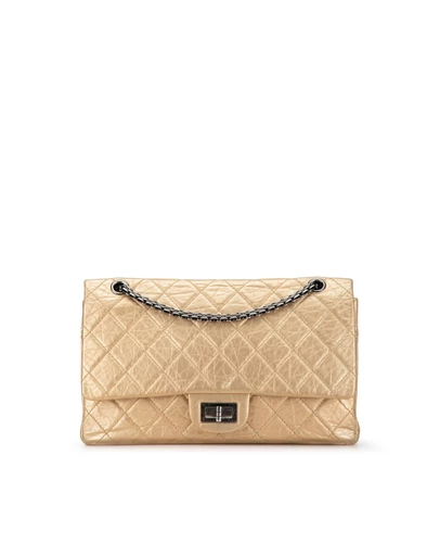 Pre-Loved by Azura Reborn - Pre-Loved Reissue 2.55 Aged Calfskin Double Flap 227