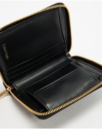 Calvin Klein - Emblem Allover Print Square Zip Around Wallet