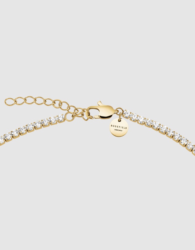 Rosefield - Tennis Crystal Gold-Tone Necklace