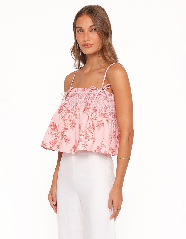 Petal & Pup - Cosima Baby Doll Top - Rose Pink Floral