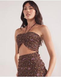 Dazie - Tea Party Ditsy Floral Crop