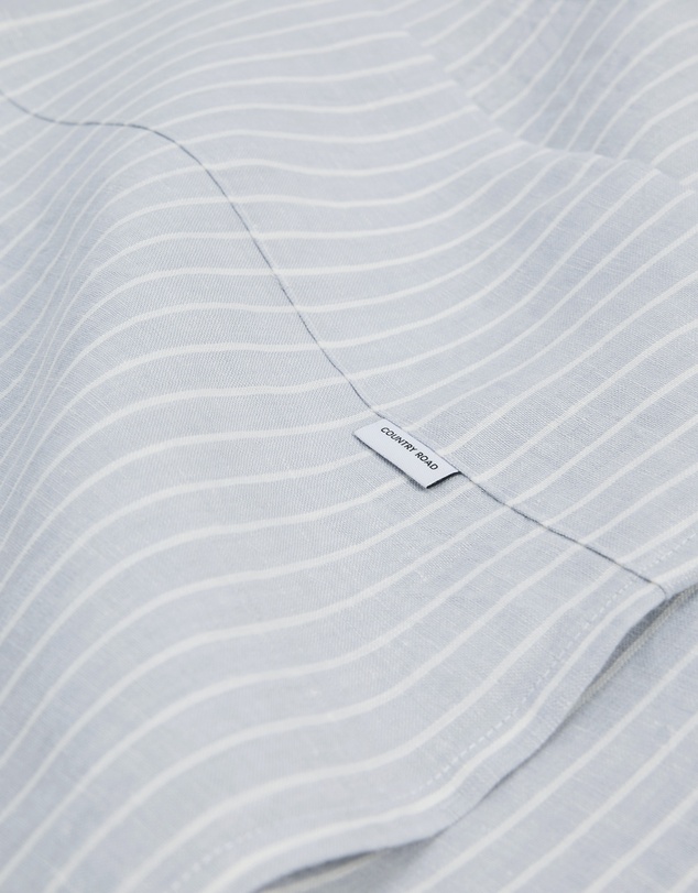 Country Road - Skye Linen King Flat Sheet