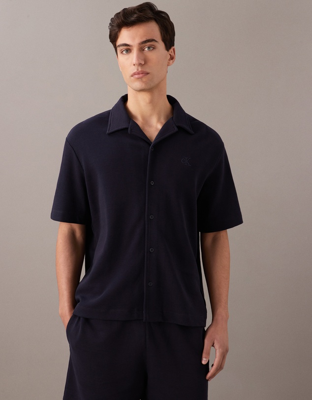 Calvin Klein Jeans - Waffle Knit Camp Shirt