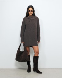 AERE - Neria Wool Blend Knit Dress