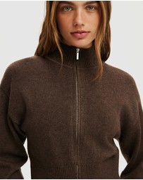 Cotton On - Lotus Cinched Zip Knit