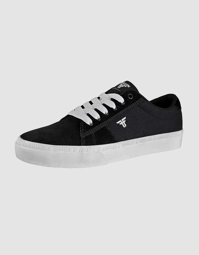 Fallen Footwear - Fallen Footwear Men Bomber Vulcanised Sole Shoes Black/White