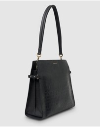 SABEN - Beatrice Shoulder Bag Black Croc