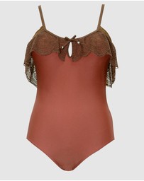 Parfait - Pure Underwired One Piece Swimsuit with Lace Ruffle