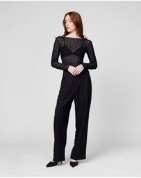 MVN - Tell Me More Lace Long Sleeve Top