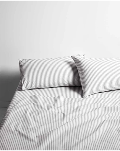Aura Home - Ticking Stripe Sheet Set