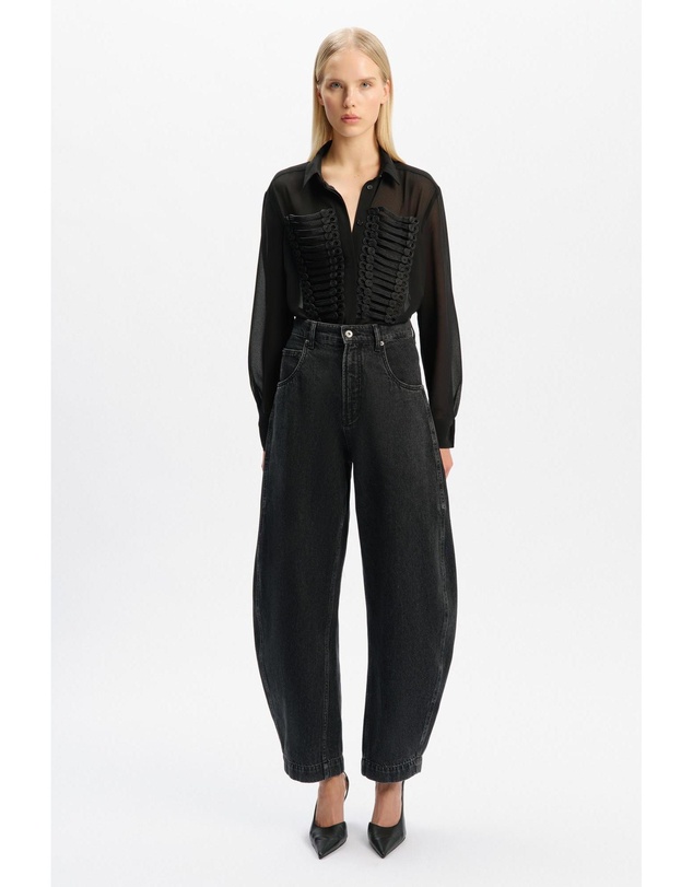 Bardot - Evita Trim Detail Sheer Shirt