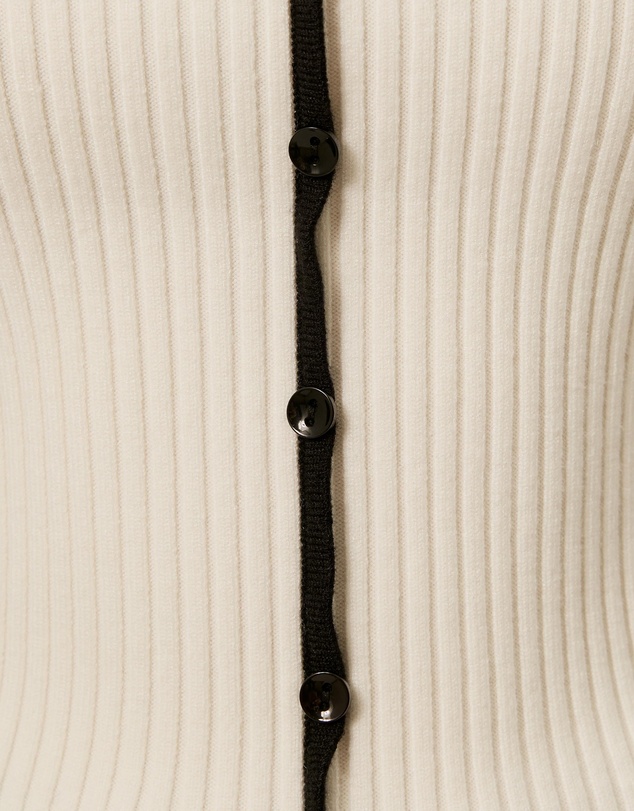 Tussah - Lori Contrast Ribbed Knit Top
