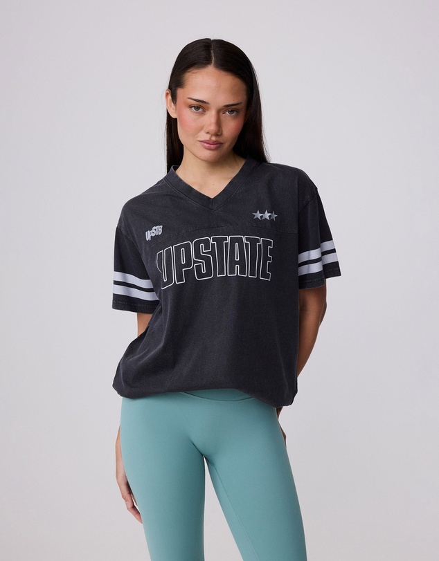 Upstate - Retro Tee - Washed Black