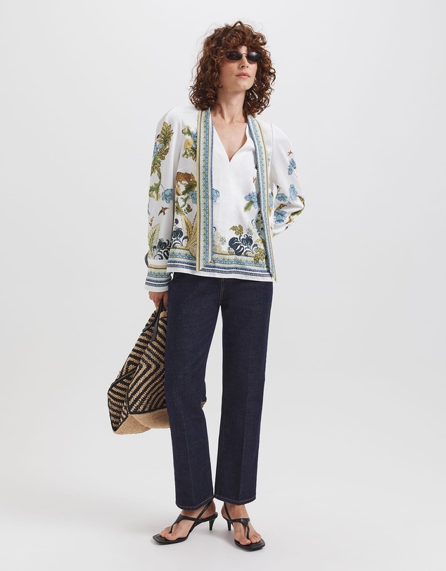SABA - Liora Tie Neck Blouse
