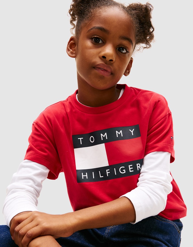 Tommy Hilfiger - Heritage Flag Relaxed T-Shirt - Teens