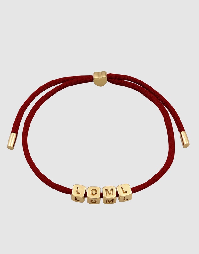 Elli Jewelry - Love of my Life Red Satin Bracelet