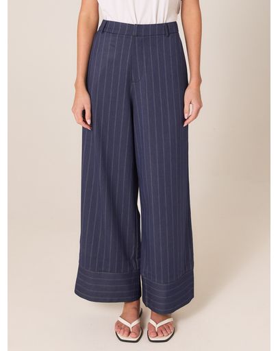 Navy Pinstripe