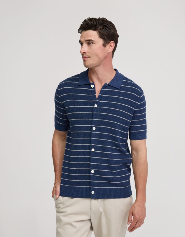 Oxford - Carlos Stripe Knitted Shirt