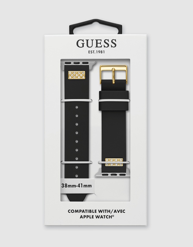 GUESS - Guess Apple Band - Frontier Black & Gold Silicone Stones 38/40/41mm