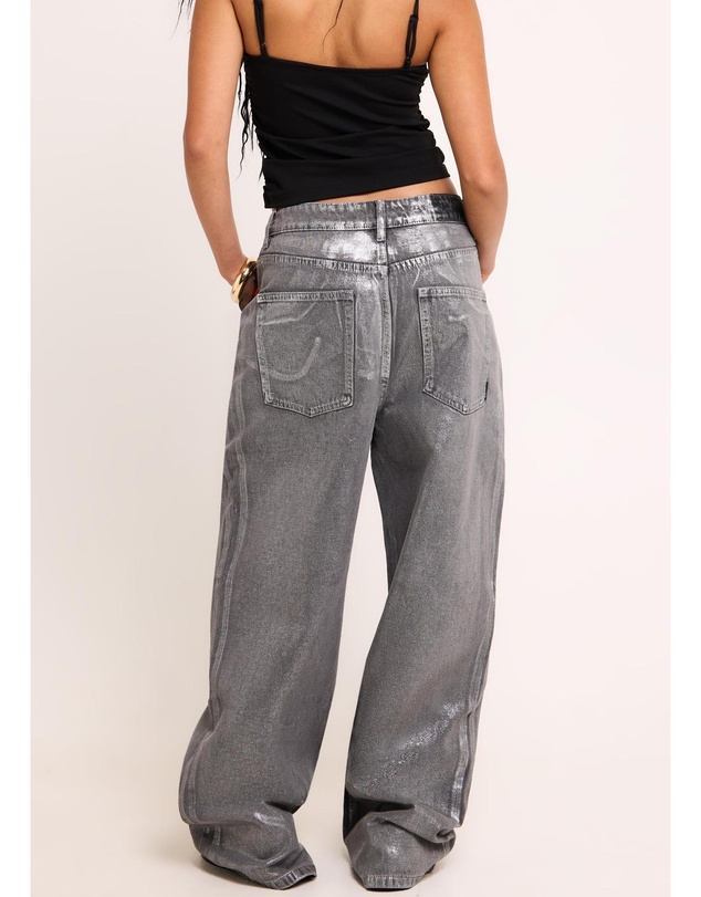 Insight - Razor Metallic Straight Denim Jeans