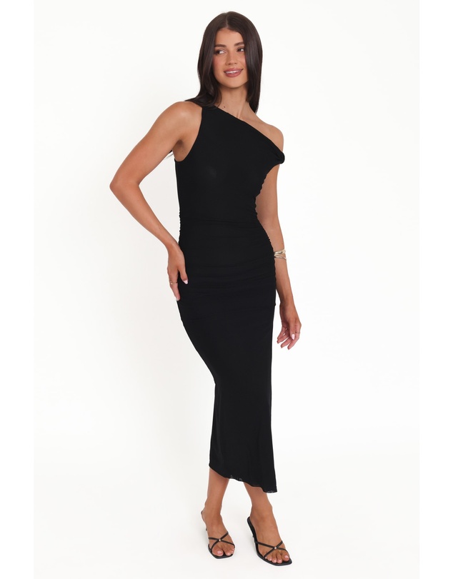 Petal & Pup - Sandria Off Shoulder Maxi Dress - Black