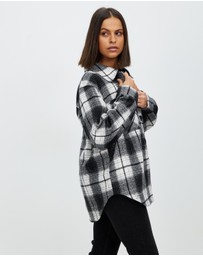 Atmos&Here - Abby Oversized Wool Blend Shacket