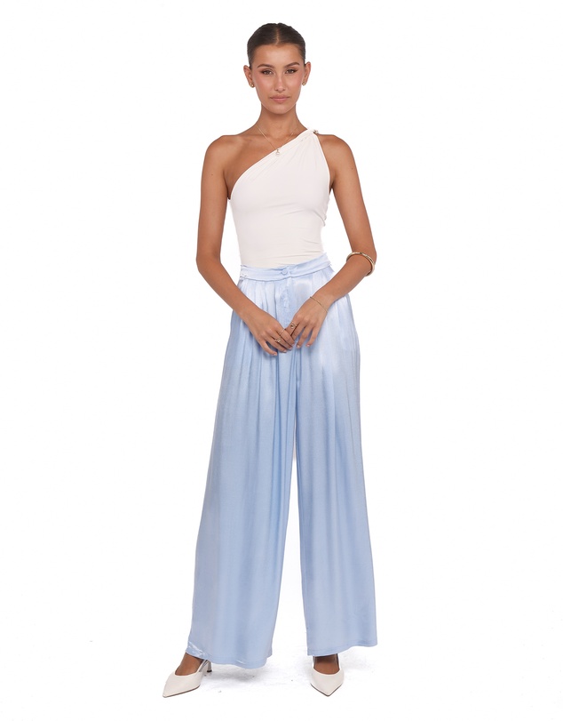 Petal & Pup - Joyce Wide Leg Pant - Blue