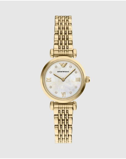 Emporio Armani - Gold Tone Analogue Watch
