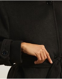 Atmos&Here - Nicky Wool Blend Funnel Neck Coat