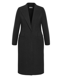 City Chic - Keira Longline Melton Coat