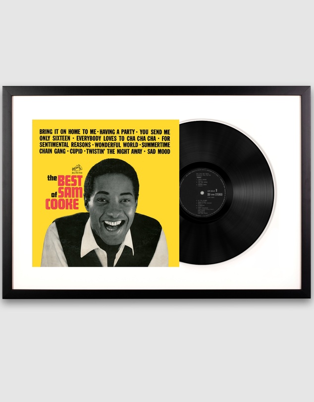 iWorld - Framed Sam Cooke the Best of Sam Cooke Vinyl Album Art