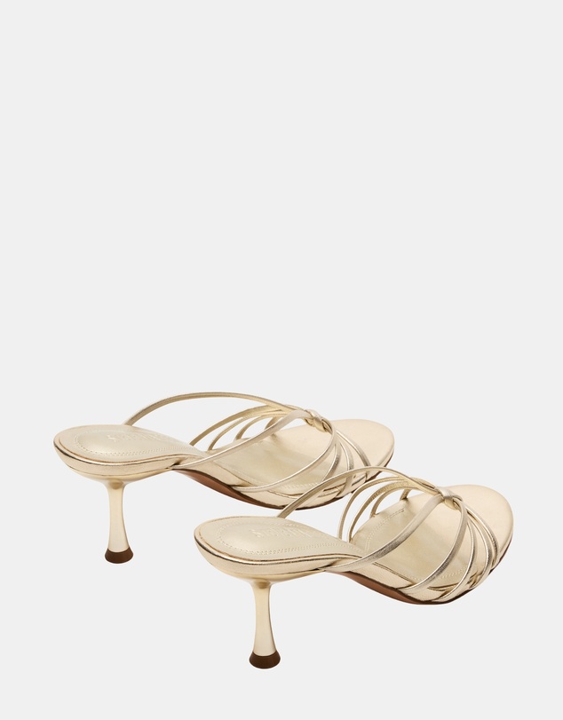 Steve Madden - Edna Champagne Leather Heels