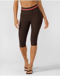 Lorna Jane - Circuit Luxe Rib 3/4 Capri Leggings