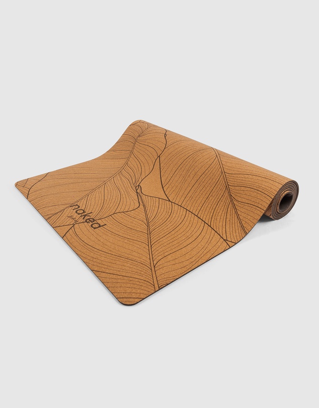Naked Soul - Jungle Leaves Cork Yoga Mat