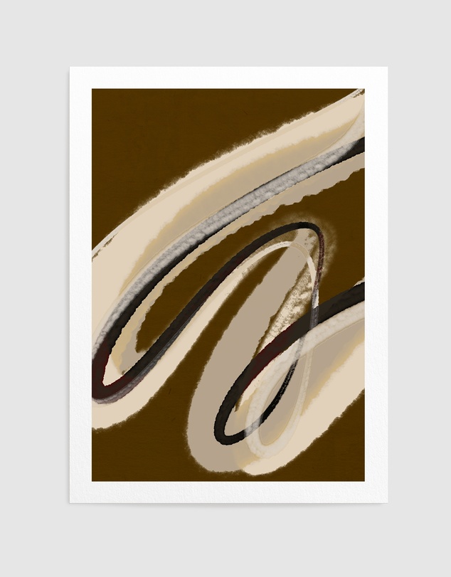 Olive et Oriel - Espressostrokes No 4 by Treechild Art Print