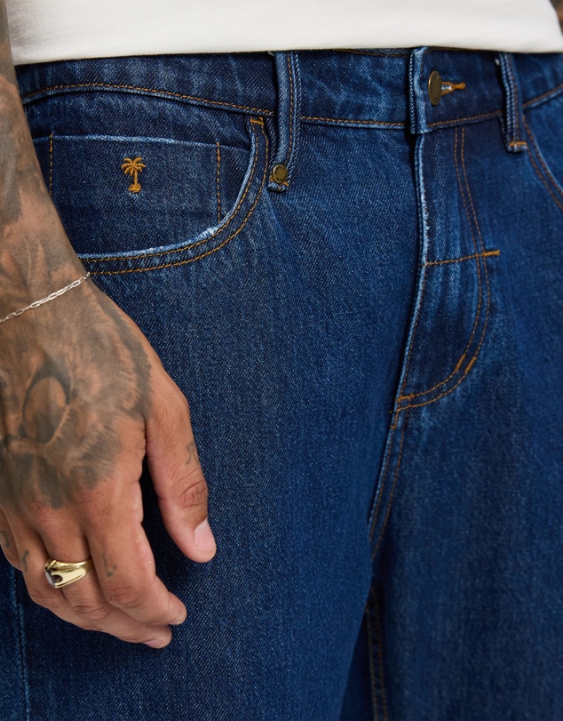 Thrills - Chopped Slim Straight Cropped Denim Jeans