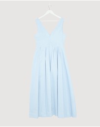Revibe - Repaired AERE Nylah V-Neck Midi Dress - AU 12