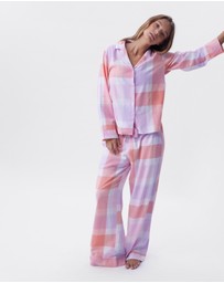 Bras N Things - Azlin Long Pant - Print Check