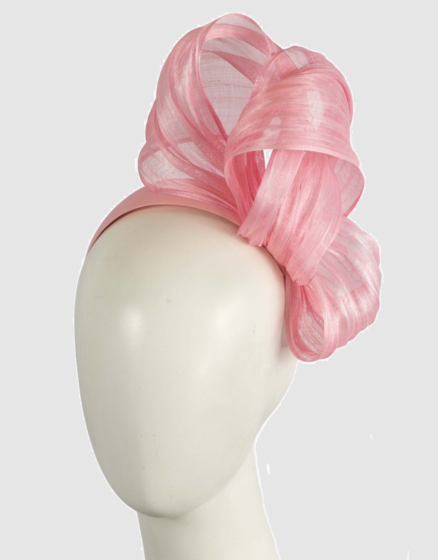 Fillies Collection - Bespoke Pink Bow Racing Fascinator