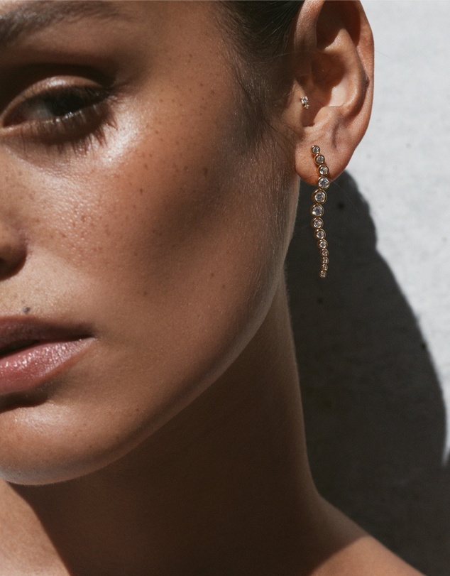 SAINT VALENTINE - Crescendo Drop Earrings - Gold