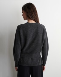 COS - Belt-Detail Merino Wool Jumper