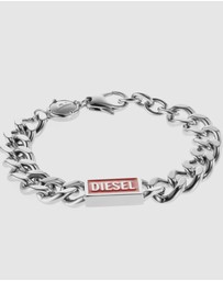Diesel - Steel Silver-Tone Bracelet