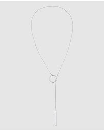 Elli Jewelry - Necklace Y-Chain Circle 925 Sterling Silver