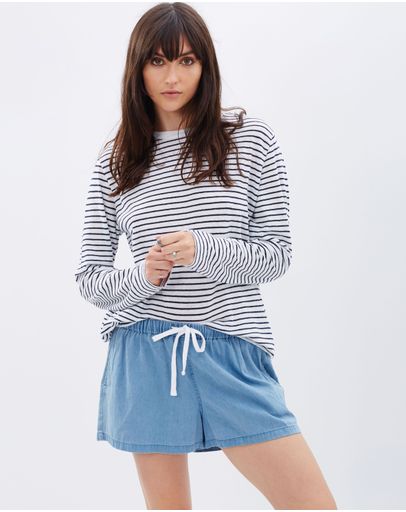 Navy & White