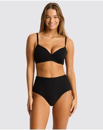 Sea Level Australia - Spinnaker Panelled High Waist Pant Black