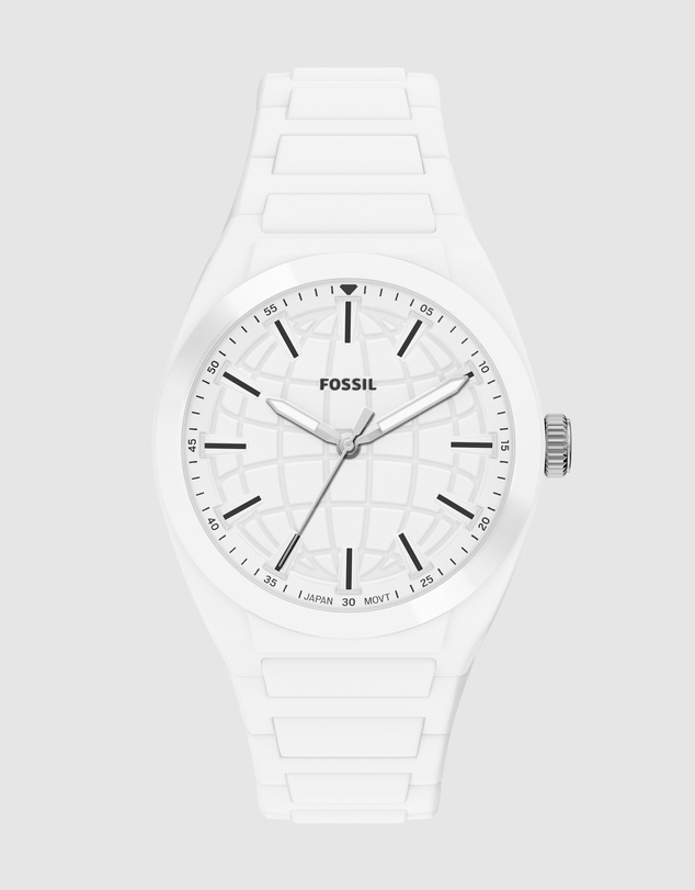 Fossil - Everett White Analogue Watch