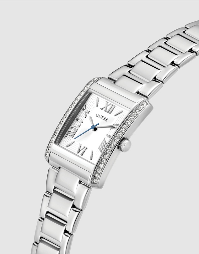 GUESS - Guess Ladies Silver Tone 27mm Analogue Watch