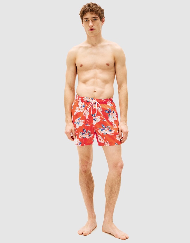 Tommy Hilfiger - Print Mid-Length Swim Shorts