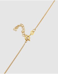 Elli Jewelry - Necklace Choker Flower Nature 925 Sterling Silver Gold-Plated